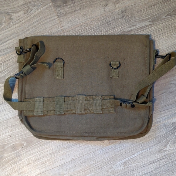 Military Style Crossbody Messenger Bag - Picture 4 of 4